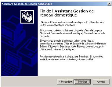 HERCULES WIRELESS G PCMCIA - Windows Me: Utiliser l'Assistant Gestion de réseau domestique dans un réseau de type Ad hoc - 11