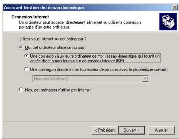 HERCULES WIRELESS G PCMCIA - Windows Me: Utiliser l'Assistant Gestion de réseau domestique dans un réseau de type Ad hoc - 7