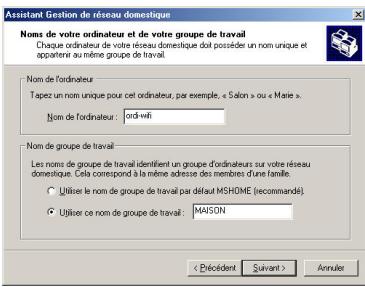 HERCULES WIRELESS G PCMCIA - Windows Me: Utiliser l'Assistant Gestion de réseau domestique dans un réseau de type Infrastructure - 4