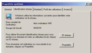 HERCULES WIRELESS G USB2 - Windows 2000: Modifier le nom d'un groupe de travail - 1