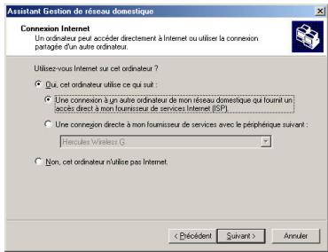 HERCULES WIRELESS G USB2 - Windows Me: Utiliser l'Assistant Gestion de réseau domestique dans un réseau de type Ad hoc - 7
