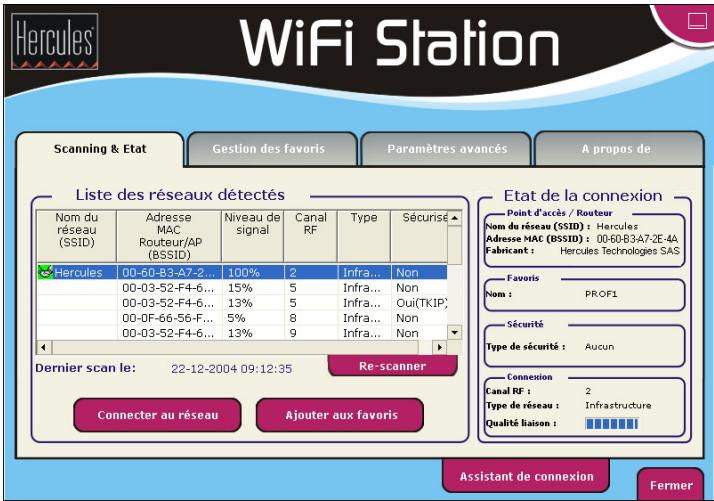 HERCULES WIRELESS G USB2 - Se connecter à un réseau - 1