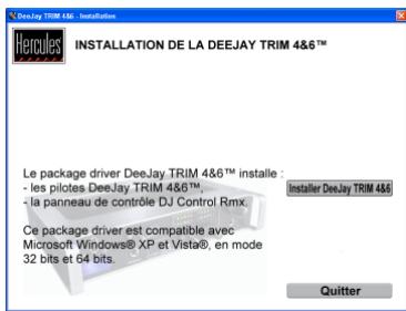 HERCULES DEEJAY TRIM 6 - Si le menu d'installation ne se lance pas automatiquement : - 1