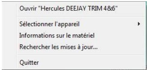 HERCULES DEEJAY TRIM 6 - Accéder au panneau de commande (Windows) - 2