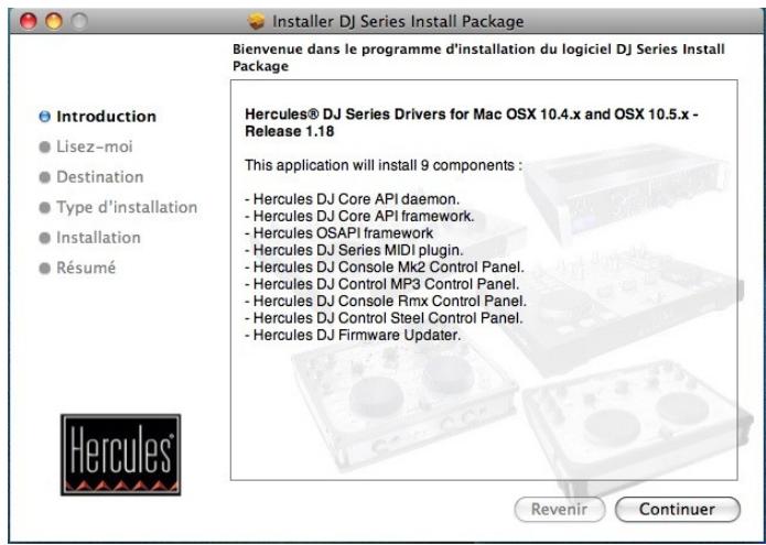 HERCULES DEEJAY TRIM 6 - Installation sous Mac - 1
