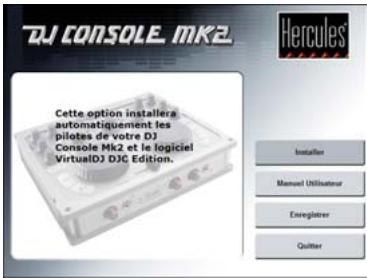 HERCULES DJ CONSOLE MK2 - 3.1.1.Installation des pilotes et logiciels - 1
