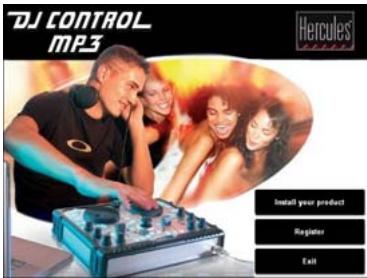 HERCULES DJ CONTROL MP3 - 3.1.1.Installation des pilotes et logiciels - 1
