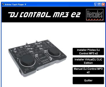 HERCULES DJ CONTROL MP3 E2 - Installation des pilotes - 2