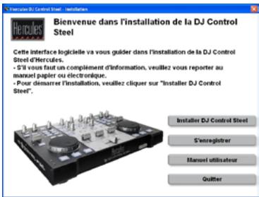 HERCULES DJ CONTROL STEEL - 3.1.1.Installation des pilotes et du logiciel - 1