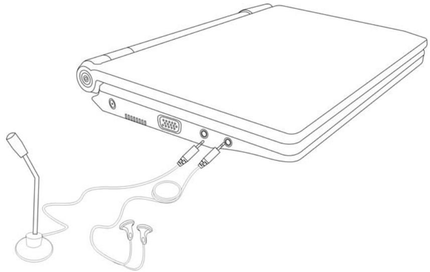 HERCULES EC-800-H20GS - Connecter un casque et un micro - 1