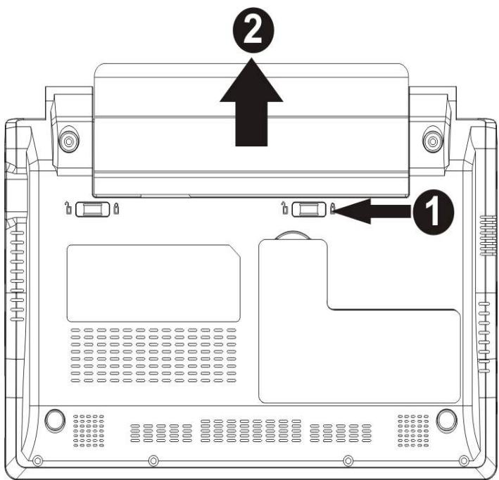HERCULES EC-800-H20GS - 2.5.3.Installer et enlever la batterie - 6