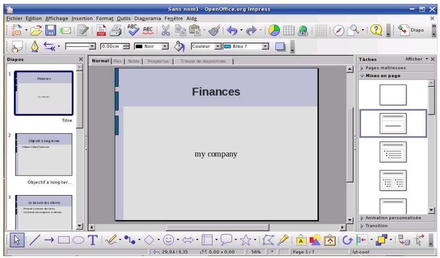 HERCULES EC-800-H20GS - 7.1.3.... une presentation avec OpenOffice.org Impress (Presentations) - 6