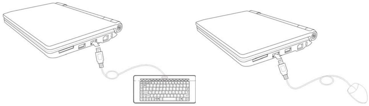 HERCULES EC-800-H20GS - Connecter un clavier et une souris - 1