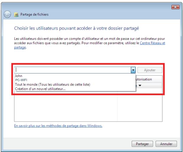 HERCULES EPLUG 200 MULTI - Windows Vista : Mettre en partage des dossiers publics ou personnels - 2