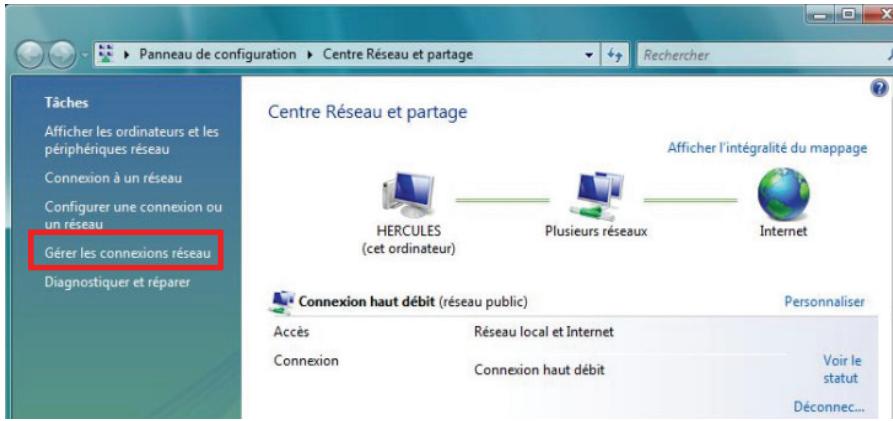HERCULES EPLUG 200 MULTI - Windows Vista : Partager une connexion ADSL dans un réseau de type Ad hoc - 4