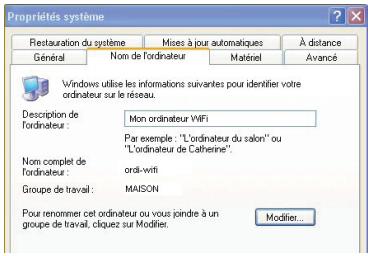 HERCULES EPLUG 200 MULTI - Windows XP: Modifier le nom d'un groupe de travail (utilisateurs avancés) - 1