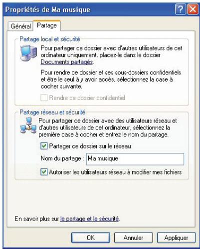 HERCULES EPLUG 200 MULTI - Windows XP: Mettre en partage des dossiers - 1