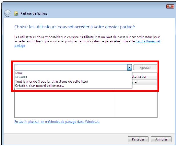 HERCULES EPLUG 200 PASS THRU - Windows Vista : Mettre en partage des dossiers publics ou personnels - 2