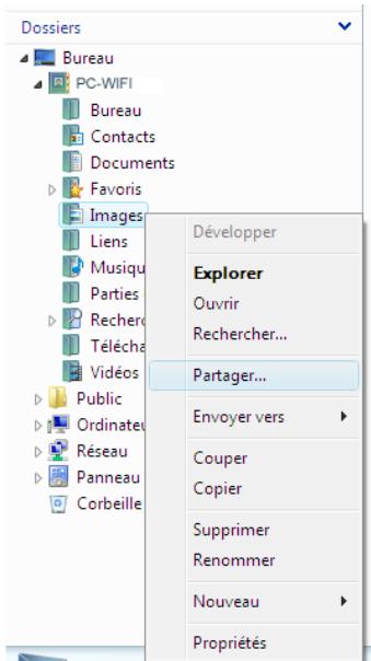 HERCULES EPLUG 200 PASS THRU - Windows Vista : Mettre en partage des dossiers publics ou personnels - 1