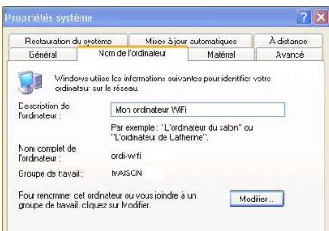 HERCULES EPLUG 200 PASS THRU - Windows XP : Modifier le nom d'un groupe de travail (utilisateurs avancés) - 1