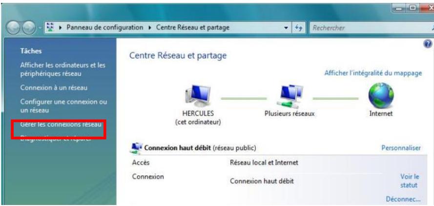 HERCULES EPLUG 200 PASS THRU - Windows Vista : Partager une connexion ADSL dans un réseau de type Ad hoc - 2