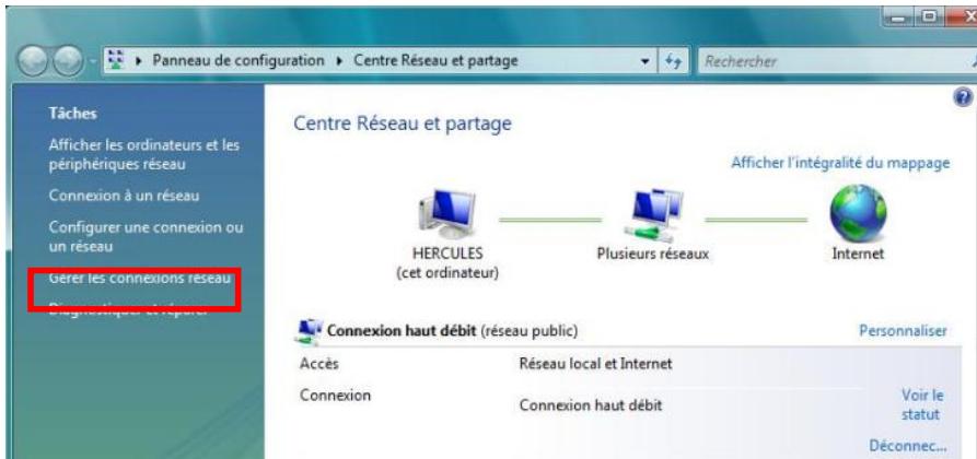 HERCULES EPLUG 85 - Windows Vista : Partager une connexion ADSL dans un réseau de type Ad hoc - 4