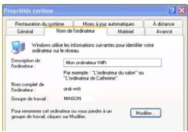 HERCULES HWGADSL2P-54V2 - Windows XP: Modifier le nom d'un groupe de travail - 1