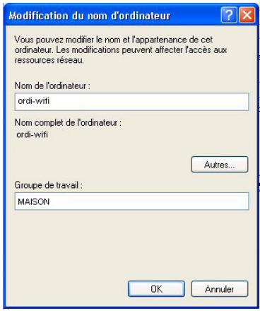 HERCULES HWGADSL2P-54V2 - Windows XP: Modifier le nom d'un groupe de travail - 2