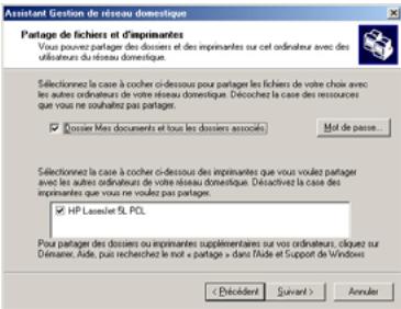 HERCULES HWGADSL2P-54V2 - Windows Me: Utiliser l'Assistant Gestion de réseau domestique dans un réseau de type Infrastructure - 4