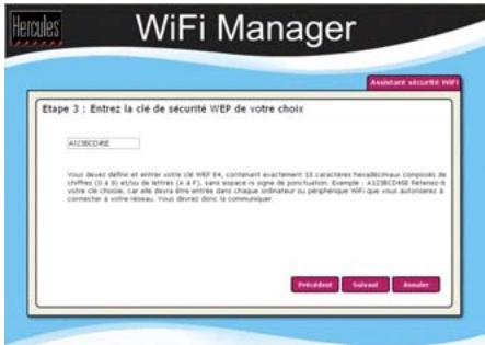 HERCULES HWGADSL2P-54V2 - Si vousCHOISIsze le type de securite FAIBLE (wep 64) ou MOYEN (wep 128): - 2