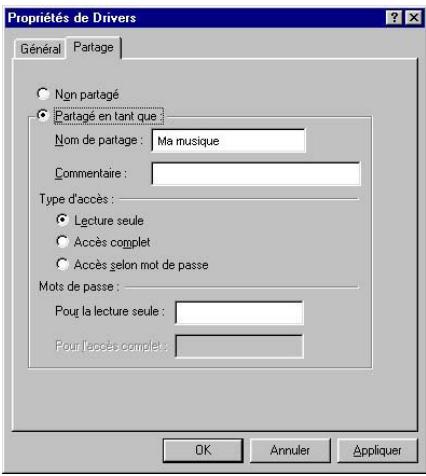 HERCULES HWGADSL2P-54V2 - Windows Me : Mettre en partage des dossiers - 1