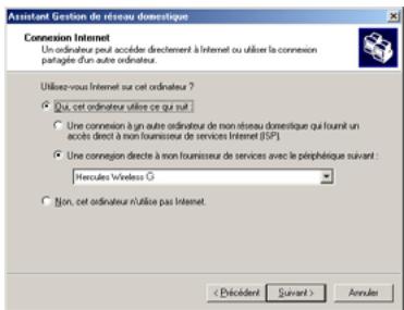 HERCULES HWGADSL2P-54V2 - Windows Me: Utiliser l'Assistant Gestion de réseau domestique dans un réseau de type Infrastructure - 2