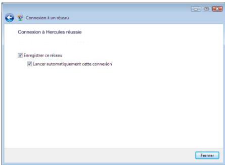 HERCULES HWGEXT-54 - Ordinateurs sous Windows Vista : Se connecter à un réseau sans fil - 5