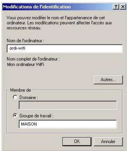 HERCULES HWGEXT-54 - Windows 2000: Modifier le nom d'un groupe de travail - 2