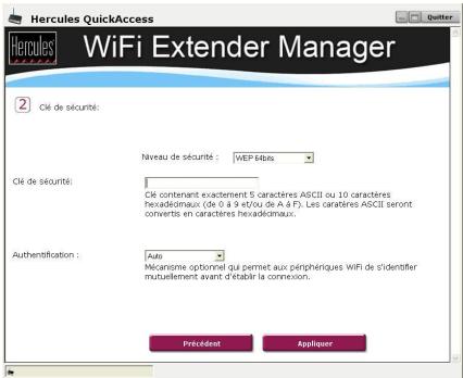 HERCULES HWGEXT-54 - Connexion WiFi de la Station Relais WiFi Hercules à votre routeur via QuickAccess - 3