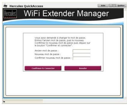 HERCULES HWGEXT-54 - Protégier l'accès à WiFi Extender Manager - 1