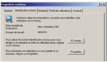 HERCULES HWGEXT-54-LB - Creer un groupe de travail sous Windows 2000 - 1