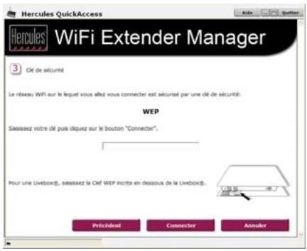 HERCULES HWGEXT-54-LB - Connexion WiFi de la Station Relais WiFi Hercules à votre Livebox via QuickAccess - 4