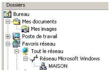 HERCULES HWGEXT-54-LB - Ordinateurs sous Windows 2000: Acceder aux dossiers partages - 1