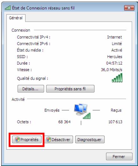 HERCULES HWGEXT-54-LB - Windows Vista : Partager une connexion ADSL dans un réseau de type Infrastructure - 3