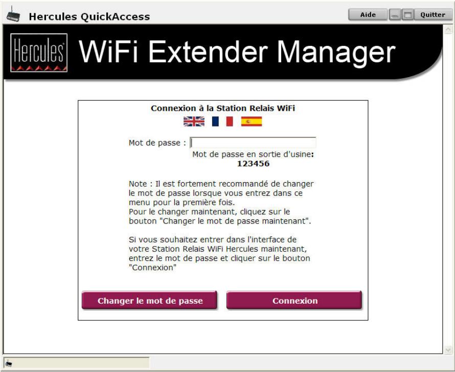 HERCULES HWGEXT-54-LB - Ouvrir les portes du WiFi Extender Manager - 2