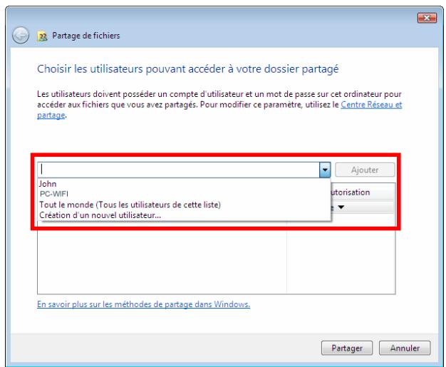 HERCULES HWGPCI-54-V2 - Windows Vista : Mettre en partage des dossiers publics ou personnels - 2