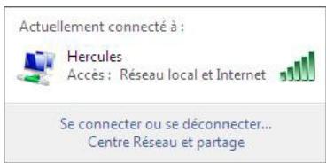 HERCULES HWGUM-54 - Windows Vista : Partager une connexion ADSL dans un réseau de type Infrastructure - 1