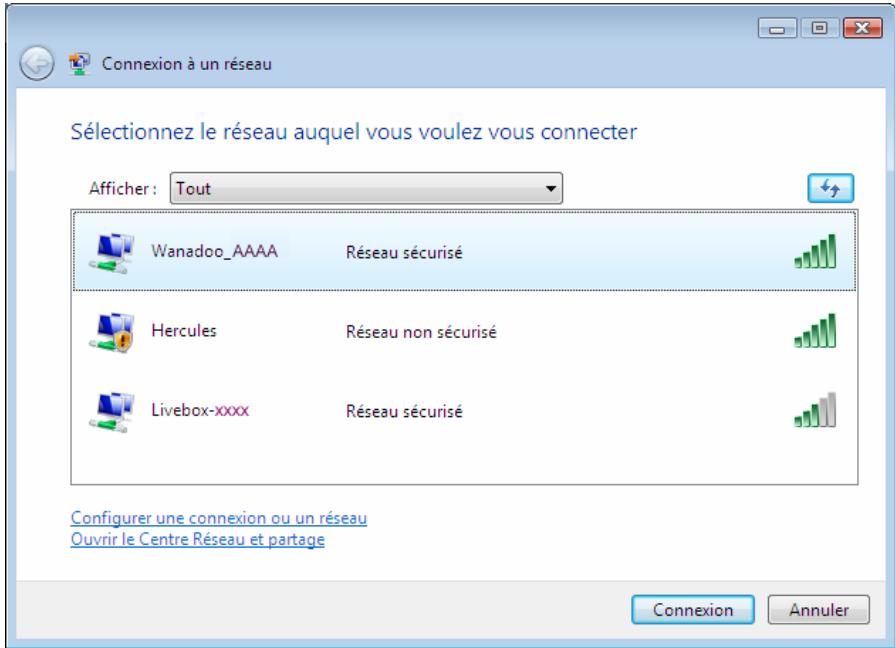 HERCULES HWGUSB2-54 - Se connecter à un réseau sans fil Livebox - 3