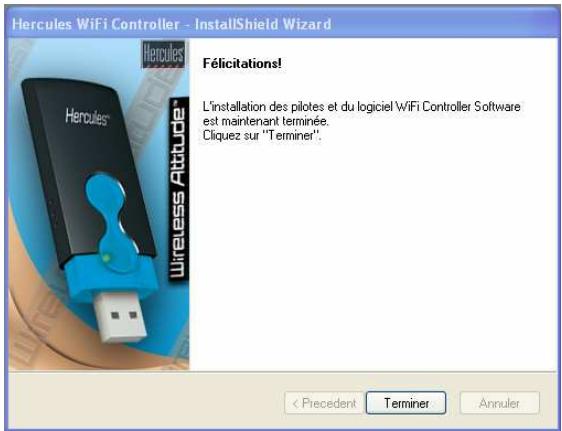 HERCULES HWGUSB2-54V2-AP - INSTALLATION DES PILOTES - 8