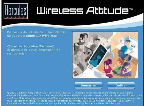 HERCULES HWGUSB2-54V2-AP - INSTALLATION DE L'ÉMETTEUR WIFI USB - 2
