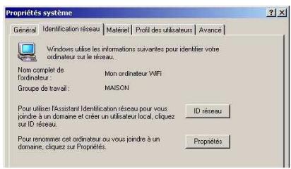 HERCULES HWGUSB2-54V2-AP - Windows 2000: Modifier le nom d'un groupe de travail - 1