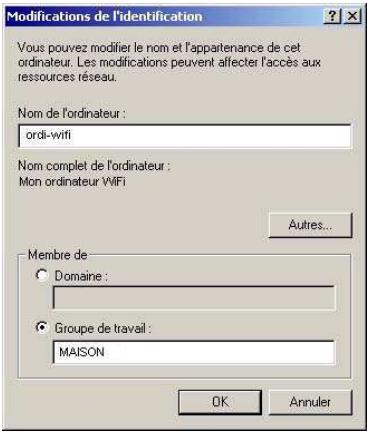 HERCULES HWGUSB2-54V2-AP - Créer un groupe de travail sous Windows 2000 - 2