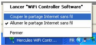 HERCULES HWGUSB2-54V2-AP - COUPER OU RÉTABLIR LE PARTAGE INTERNET SANS FIL - 1