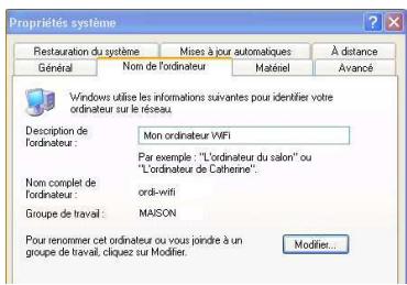 HERCULES HWGUSB2-54V2-AP - Windows XP: Modifier le nom d'un groupe de travail - 1